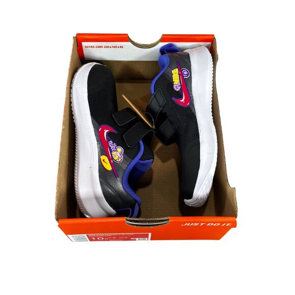 Nike Star Runner 3 SE (TDV) Kids Shoes Black/Very Berry-Lapis Size 10C - Picture 10 of 10